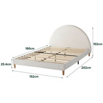 Zinus Boucle Queen Upholstered Platform Bed Frame AU-FPPBW1ZC-10Q hero image