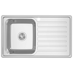 Abey EC Single Left Bowl Sink with Drainer EC100L hero image