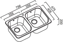 Abey Q200PK NuQueen Double Bowl Sink Pack hero image