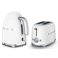 Smeg Kettle and 2 Slice Toaster Pack White KLF03WHAUTSF01WHAU
