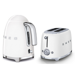 Smeg Kettle and 2 Slice Toaster Pack White KLF03WHAUTSF01WHAU hero image