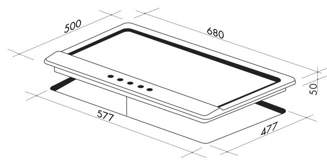 Artusi 70cm Natural Gas Cooktop CAGH75X image 4