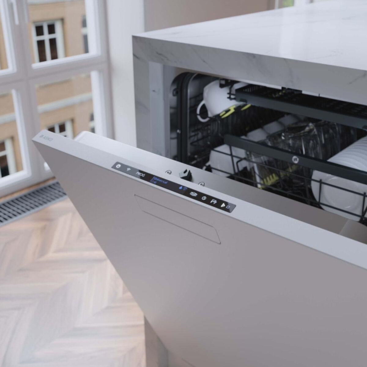 ASKO 60cm Logic Built In Dishwasher White DBI565IKWAU