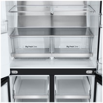LG 506L French Door Fridge with Slim In-Door Ice and Water Dispenser Matte Black GF-L500MBL hero image