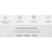 Cortex 40KG Endurashell Curl Bar Weight Set CSST-WPSECSET-D hero image