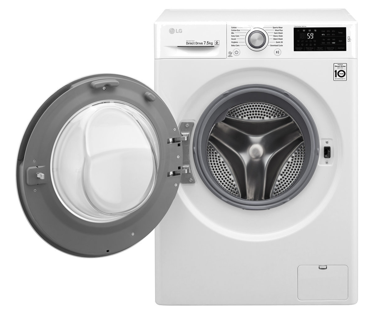Lg inverter direct drive 7.5 new arrivals kg washing machine