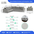 Kalona Vaeroy Modular Six Seater Left Facing Sofa Cloud 208-04B-01B-VILA-11 image NaN