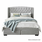 Ostro Warner King Bed Base & Bedhead 2 Drawer Pearl BDWARNVEPA1502 hero image