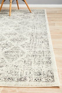 Rug Culture Century Large White & Charcoal Rug 290X200CM - CEN-999-GREY-290X200 hero image