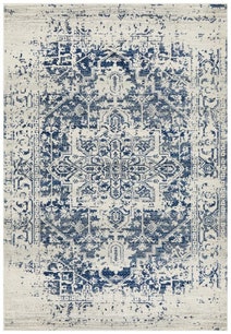 Rug Culture Evoke Medium White Navy Rug 230X160CM - EVO253WNAV230X160 hero image