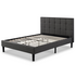 Zinus Lottie Deluxe Queen Upholstered Bed Frame Dark Grey AU-FSPB-Q image NaN