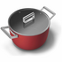 Smeg Agency 26cm Casserole Dish Red CKFC2611RDMAU image NaN