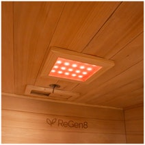 ReGen8 Quadro Corner 2640W 4 Person Infrared Sauna Natural RGSN-QUADCO hero image