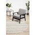 Rug Culture Chrome Medium Silver & Off White Rug 200X200CM - CRO-HPR-SIL-200X200 image NaN