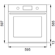 Bertazzoni 60cm Modern Series Pyrolytic Built-In Oven Carbonio F6011MODPTN-23 hero image