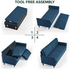 Zinus 3 Seater Sofa Blue Weave AU-USSJCF-3BW image NaN