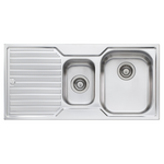 Oliveri Diaz 1 & 1/2 Bowl Topmount Sink with Left Hand Drainer DZ102NTH hero image