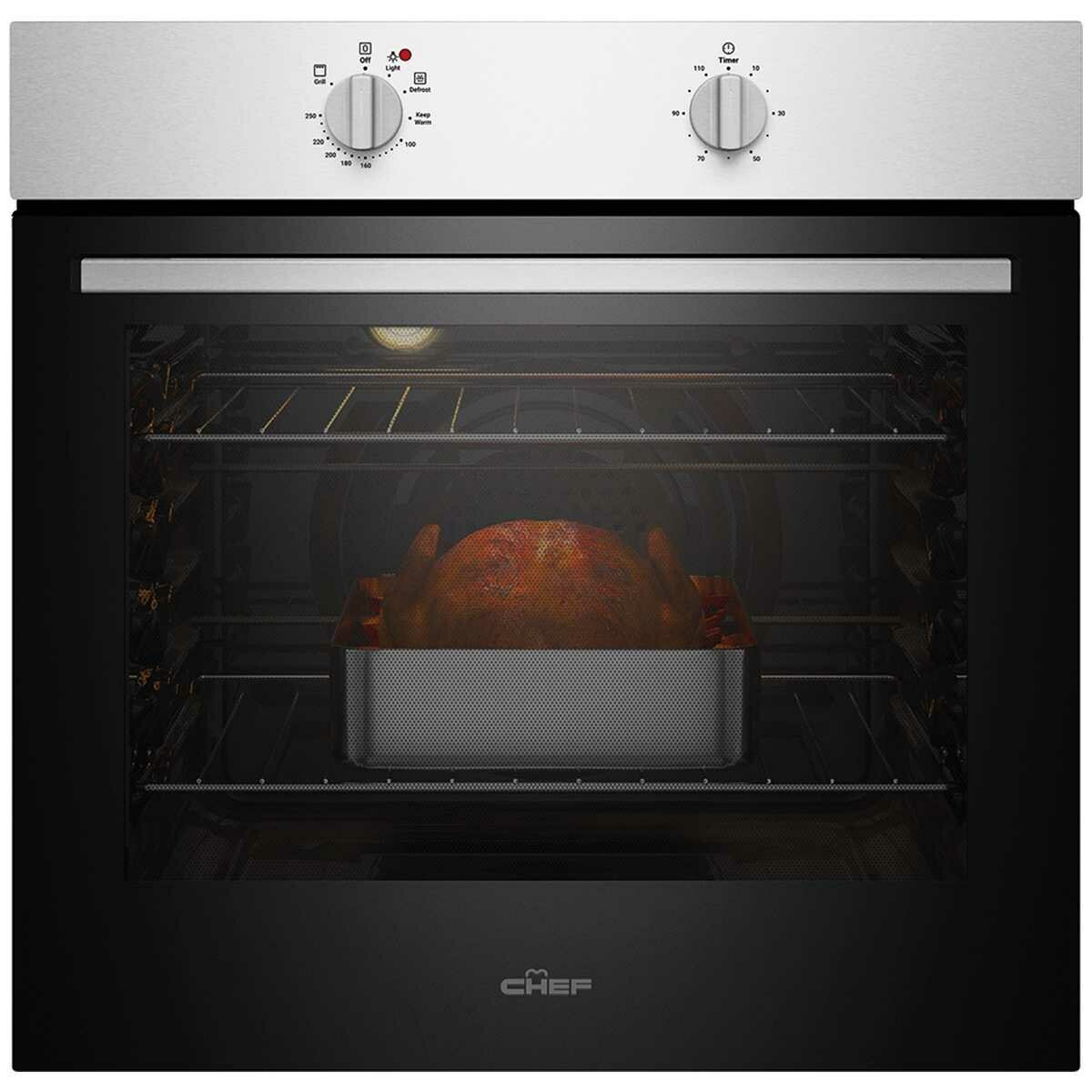 Chef 60cm Multi Function Fan Forced Electric Built In Oven