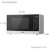 Panasonic NN-ST65JWQPQ 32L Inverter Sensor 1100W Microwave Oven image NaN