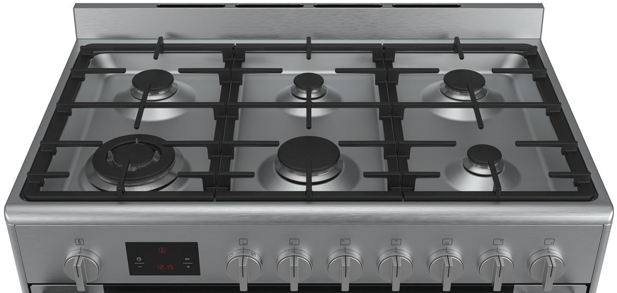Bosch Serie 6 90cm Freestanding Dual Fuel Oven/Stove HSB738357A hero image