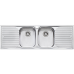 Oliveri DZ153 Diaz Double Bowl Double Drainer Topmount Sink hero image
