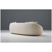 Kalona Marrakesh Curved 3 Seat Sofa Beige MACUR05ABLG1930128 hero image