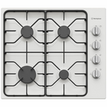 Westinghouse 60cm 4 Burner Natural Gas Cooktop White Enamel WHG640WC hero image