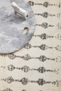 Rug Culture Chrome Large Silver & Off White Rug 240X240CM - CRO-ELS-SIL-240X240 hero image