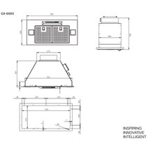 Schweigen 60cm Stainless Steel UnderMount Rangehood with ISO Drive SP Motor GA-600SPPAK hero image