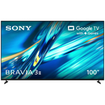 Sony 100 Inch Bravia 3 II 4K HDR AI Google TV with Gemini K100XR30M2 [2026] hero image
