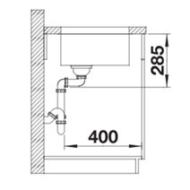 Blanco Solis 400-U Single Bowl Undermount Sink 527999 hero image