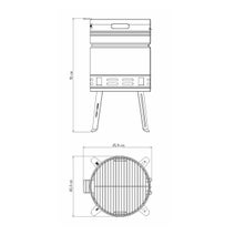 Tramontina Churrasco TCP 400 Stainless Steel Charcoal BBQ 26500006 hero image
