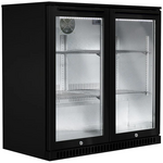 Smart 190L Heat Glass Alfresco Double Door Drinks Chiller Black SMA2840BLK hero image