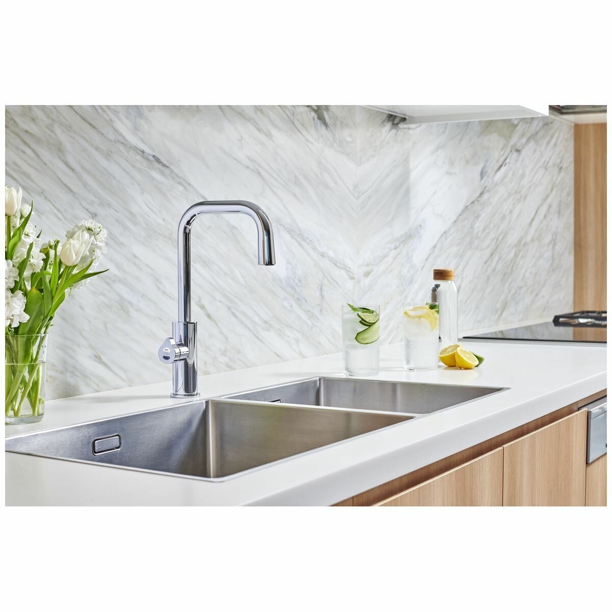 Zip HydroTap G5 Home Cube Plus Boiling, Chilled & Sparkling Filtered Tap Brushed Chrome H5C783Z01AU-91295 hero image