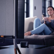One For All Falcon Universal TV Stand Walnut Gun Metal UE-WM7481 hero image