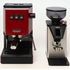 Gaggia Classic E24 Red Coffee Machine & Coffee Grinder Package DMGNCEVOREDBUN image NaN