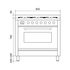 ILVE Professional Plus 90cm Freestanding Dual Fuel Oven/Stove Graphite with Milano Knobs P096DWE3MG image NaN