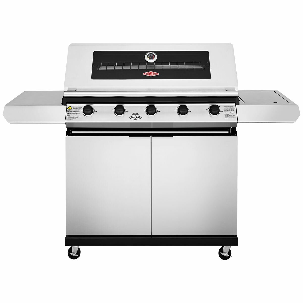 Beefeater 1200 Series 5 Burner LPG BBQ with Trolley & Side Burner BMG1251SB hero image