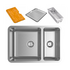 Abey LG180UPK Lago 1 and 1/3 Bowl Undermount Sink Pack image NaN