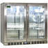 Rhino 208L Heated Glass Two Door Bar Fridge Stainless Steel SG2H-HD image NaN