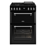 Belling Mini Richmond 60cm Dual Fuel Range Cooker Black BMR60DODFB hero image