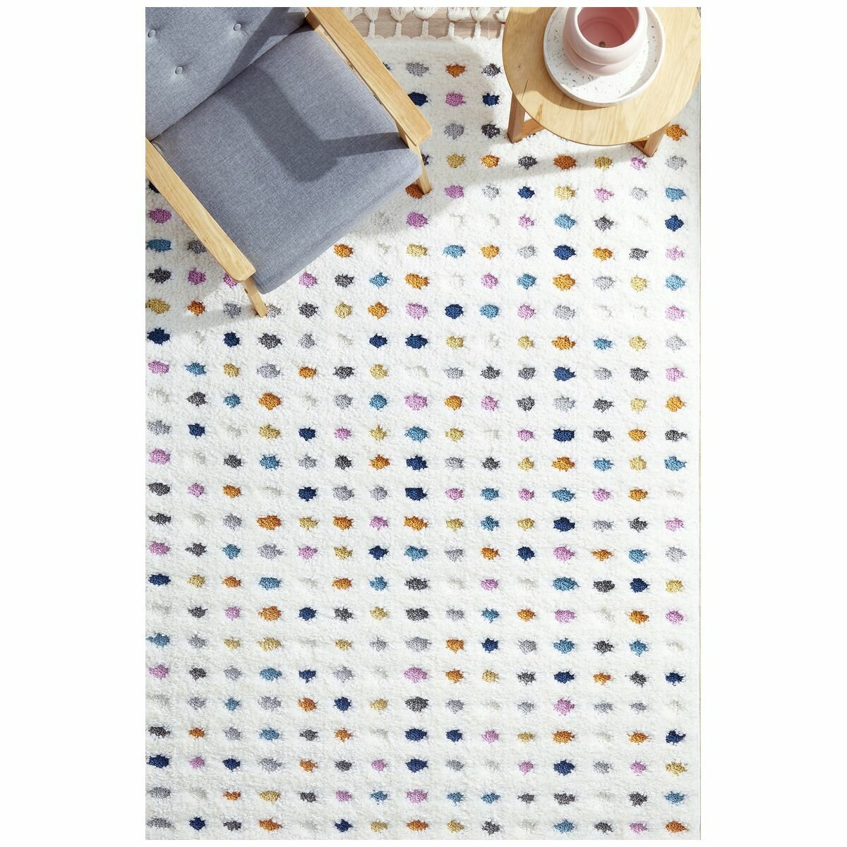 Rug Culture Amsterdam Medium Rug 230x160 White Multi AMS-POLKA-230X160 hero image