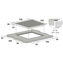 Linarie 77cm 4 Zone Induction Double Flex Zone Cooktop LS80I2F1Z hero image