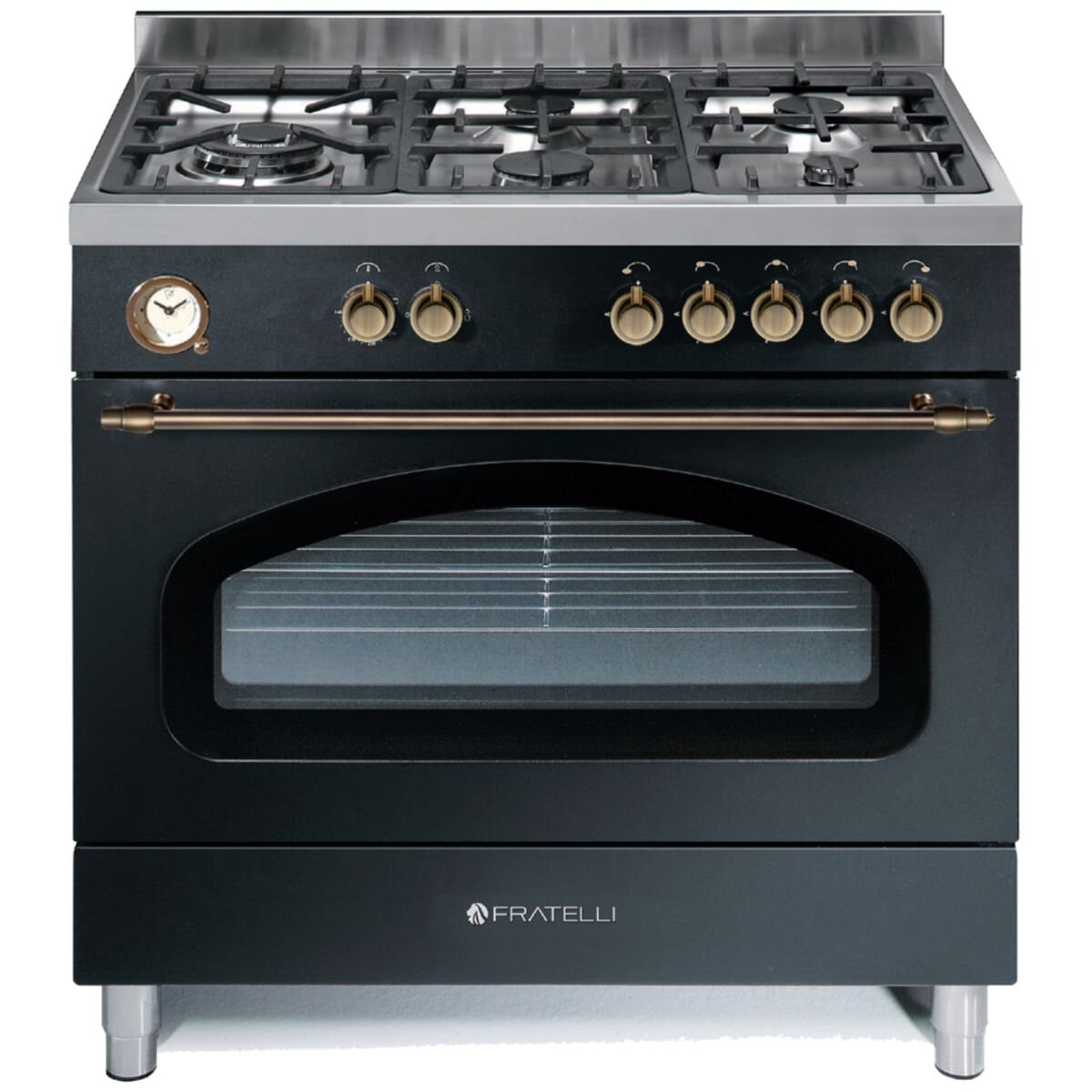  Fratelli 90cm Venezia Dual Fuel Freestanding Oven/Stove Anthracite VE29650FEMANT hero image