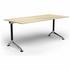 OLG Modulus Single Desk 1800x900 New Oak Worktop with Black and Chrome Frame OG_MD189C_NO image NaN