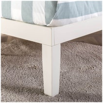 Zinus Double Moiz Solid Wood Bed Base White AU-RWPBWH-14D hero image