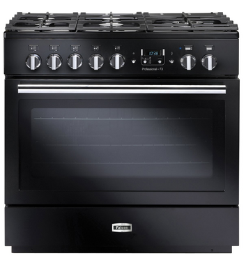 Falcon 90cm Professional Plus FX Dual Fuel Freestanding Oven Black PROP90FXDFGB-CH product image