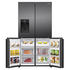 Hisense 615L PureFlex French Door Fridge with Ice and Water Dispenser Dark Stainless HRCD615TBW image NaN