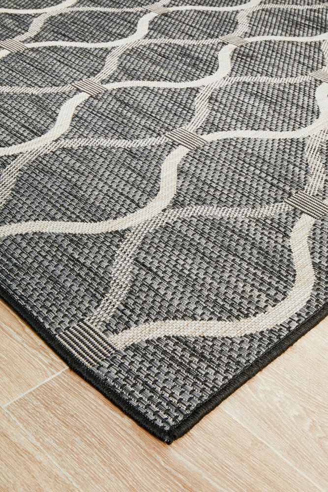 Rug Culture Terrace Extra Large Black Rug 330X240CM - TER-5501-BLK-330X240 hero image