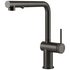 Gessi Inedito Pull Out Dual Function Spray Kitchen Mixer Tap Black Metal Brushed 60478BMB image NaN